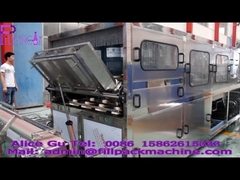 کارخانه پرکن آب بشکه 600BPH برای تولید آب خالص در سطل 5 گالن