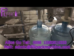 پرکننده بشکه آب 120BPH با سر پرکن ثابت و تمام لوله کشی SUS304