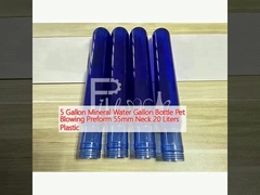 5 گالن آب معدنی گالن بطری حیوانات خانگی بستن پیش قالب 55 میلی متر گردن 20 لیتر پلاستیکی