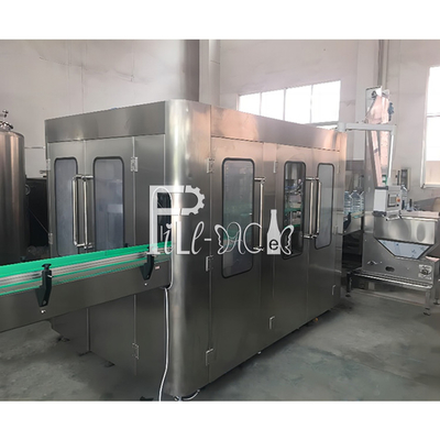 دستگاه پرکن بطری معدنی 3 لیتری / 5 لیتری / 10 لیتری خط آب خالص 3 در 1 پلاستیک 1000BPH 7.5KW تامین کننده