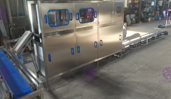 تغذیه بالابر اتوماتیک SUS 304 120 BPH گالن خط پرکننده تامین کننده