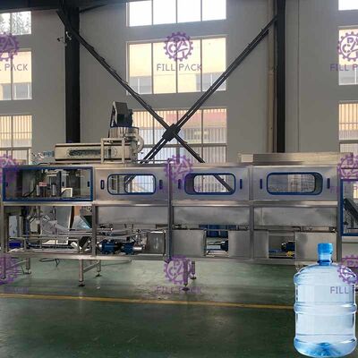 دستگاه پر کننده گالن 200BPH آب شستشوی گرم قلیایی تامین کننده