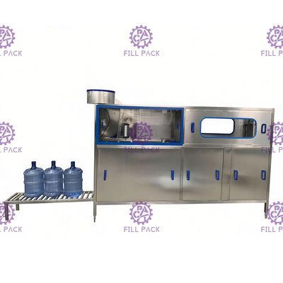 شستشوی آب گرم قلیایی داغ 120 BPH گالن خط پر کننده تامین کننده