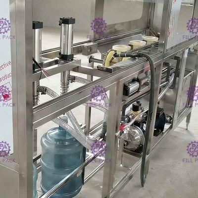دستگاه پرکن آب 5 گالن SUS304 100BPH با یک سر جداکننده تامین کننده