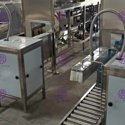 دستگاه پرکن بطری آب 5 گالن 120BPH با سطل سطح 5 میلی‌متری تامین کننده