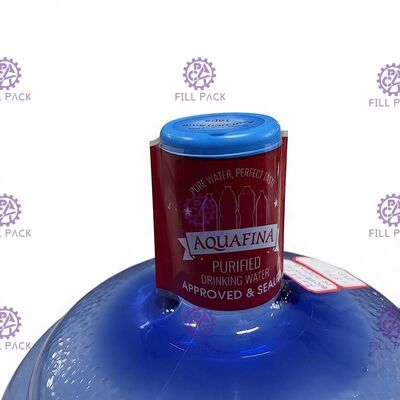 برچسب آستین درپوش گرما شرینک پلاستیک PVC برای بطری آب 5 گالن تامین کننده