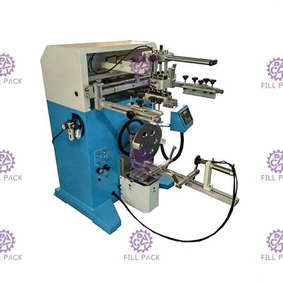 بطری لیبلگر چاپ صفحه نمایش ابریشم دوار نیمه خودکار تشخیص فوتوالکتریک برای بطری 20 لیتری تامین کننده