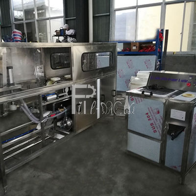 سطل سطحی 5 میلی متری 100BPH دستگاه بطری آب 5 گالن تامین کننده