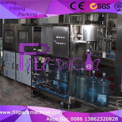 120pph PLC Sus304 تجهیزات بطری آب 5 گالن تامین کننده