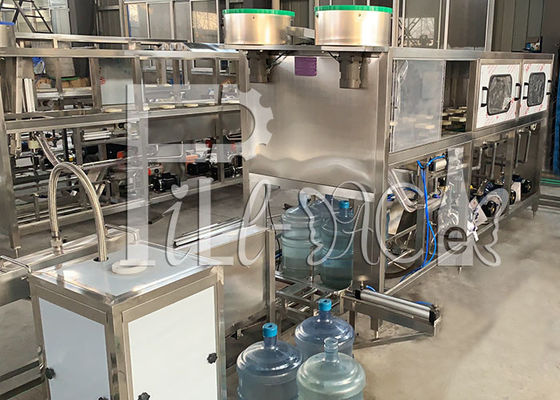 300bph 5 Gallon Drum PLC دستگاه پرکن آب بشکه اتوماتیک تامین کننده
