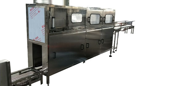 دستگاه بطری آب 120bph 3/5 گالن / 20 لیتر با دستگاه بارگیری سطل خودکار تامین کننده