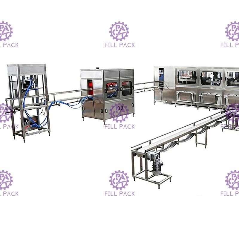 دستگاه بطری آب محور مکانیکی 600BPH 5 گالن تامین کننده