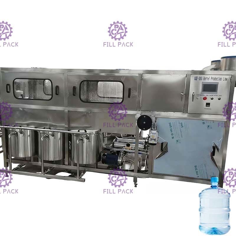 300bph 5 Gallon Drum PLC دستگاه پرکن آب بشکه اتوماتیک تامین کننده
