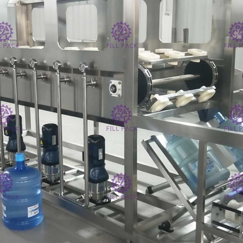دستگاه پر کردن بطری گالن 4600 * 2000 * 1800mm L نوع 5 تامین کننده