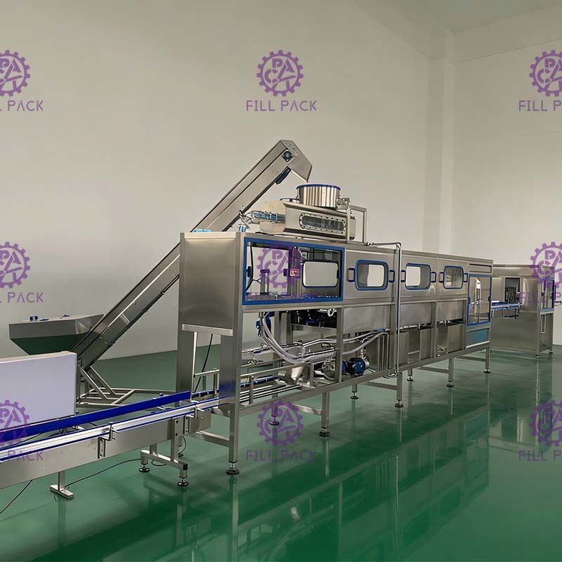 دستگاه پر کننده گالن 270 × 490mm با تونل برش لیبل تامین کننده