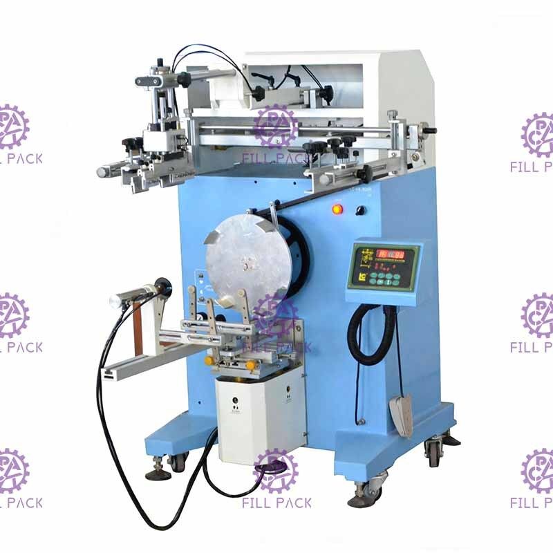 بطری لیبلگر چاپ صفحه نمایش ابریشم دوار نیمه خودکار تشخیص فوتوالکتریک برای بطری 20 لیتری تامین کننده