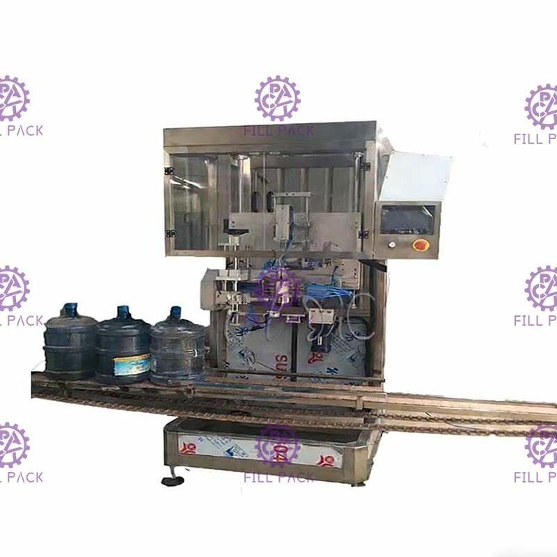 برچسب گردن تک سر 28 میلی متر Gallon Labeler اتوماسیون کامل تامین کننده