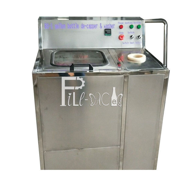 واشر واگن بطری One Decapping Station SS304 5 Gallon تامین کننده