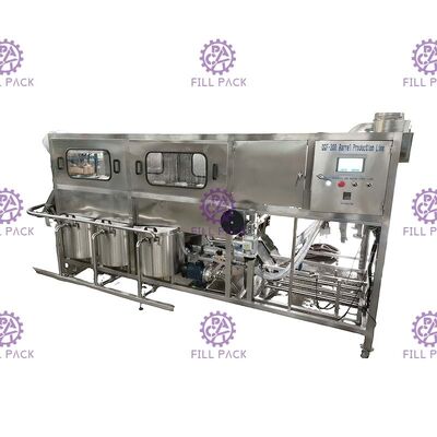 بطری پلاستیکی اتوماتیک 300BPH 3 گالن 18.9 لیتری بطری دستگاه درب پرکن آب