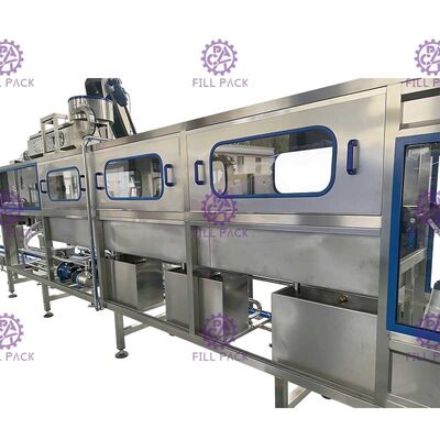 ماشین پر کردن بطری One Road 3 گالن 200BPH / خط / واحد شستشو آب خالص